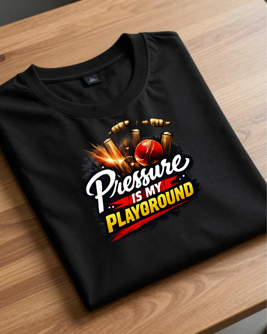 Pressure Is My Playground | Cricket Motivation classic T-Shirt | Gulliq