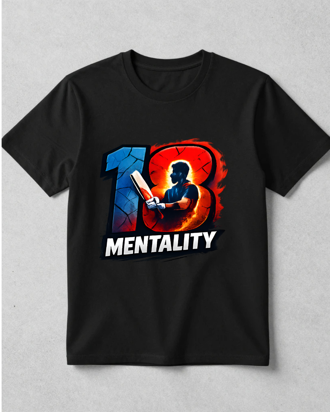 18 Mentality | Cricket Graphic classic T-Shirt | Gulliq