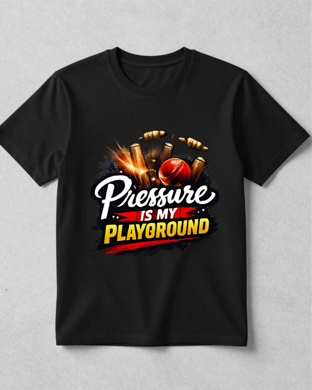 Pressure Is My Playground | Cricket Motivation classic T-Shirt | Gulliq